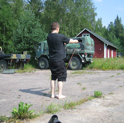 Lohja Personal Trainer aamujumpalla. "Valmiina... NYT!"