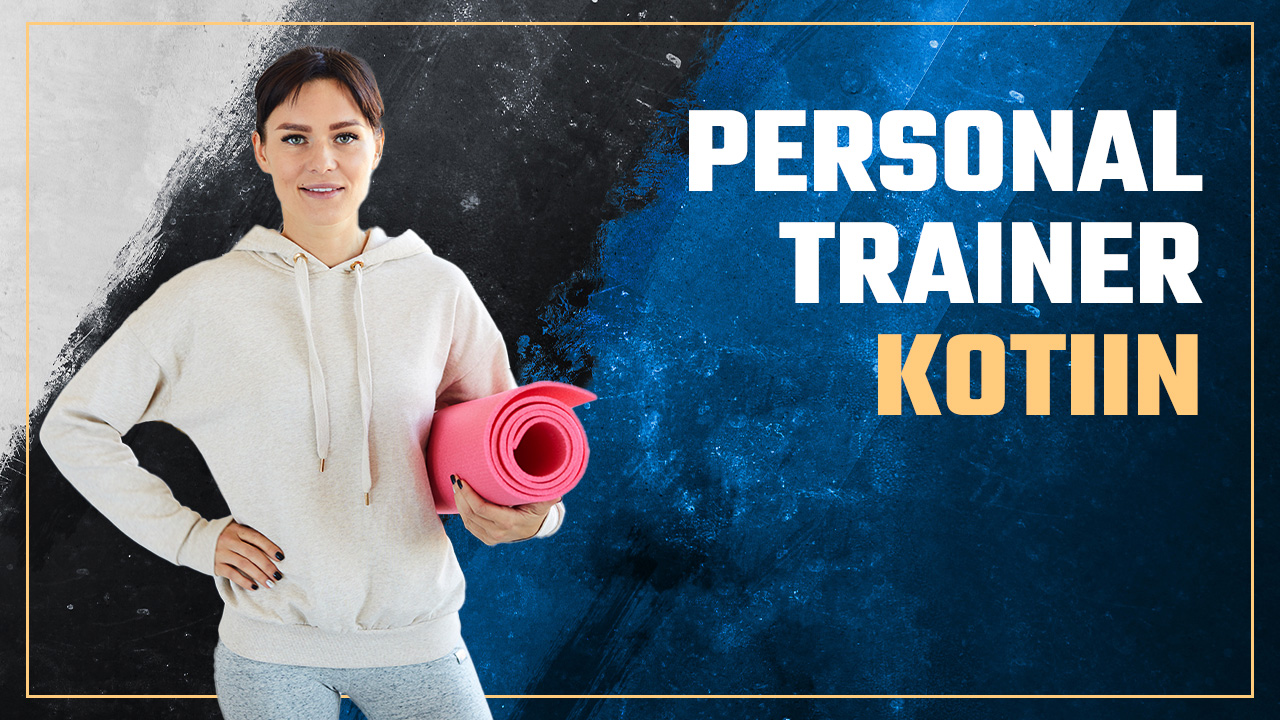 personal trainer kotiin nainen jumppamaton kanssa