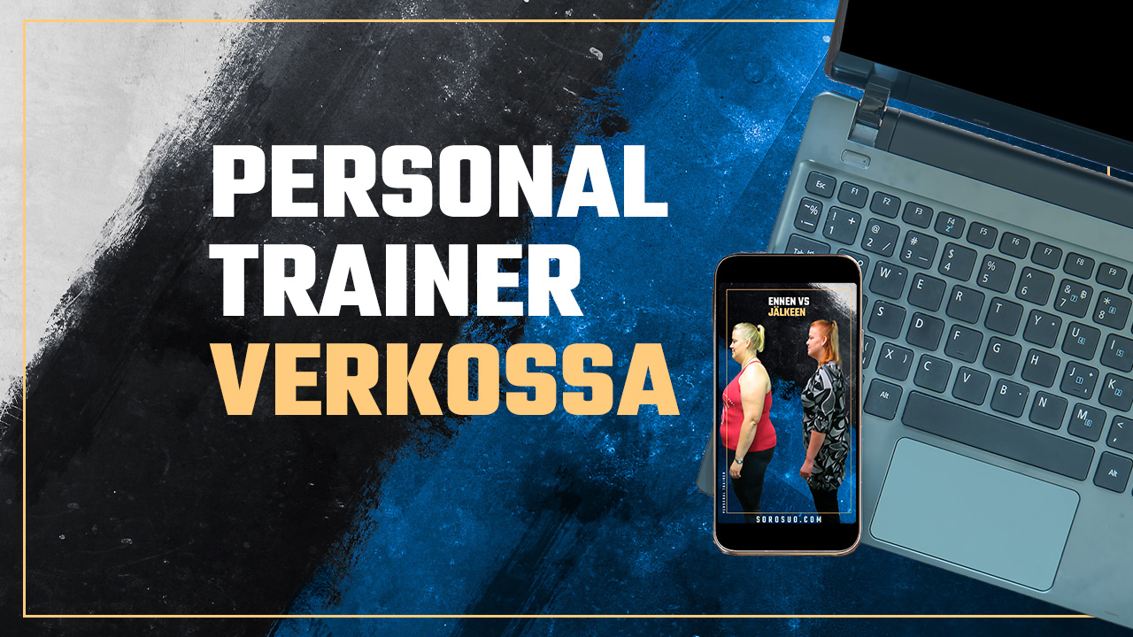 personal trainer verkossa kännykkä ja tietokone